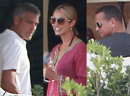George Clooney, Stacy Keebler, Alex Rodriguez George Clooney, Stacy Keebler, Alex Rodriguez